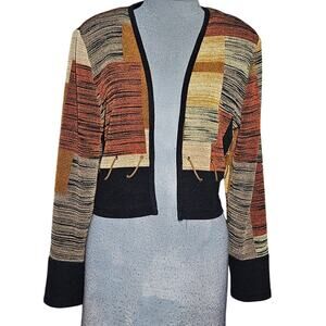 Vintage Open Front Crop Cardigan Size Medium
